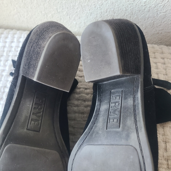 FRYE Black Suede Ankle Boots Women's Size 8.5 - Picture 13 of 15